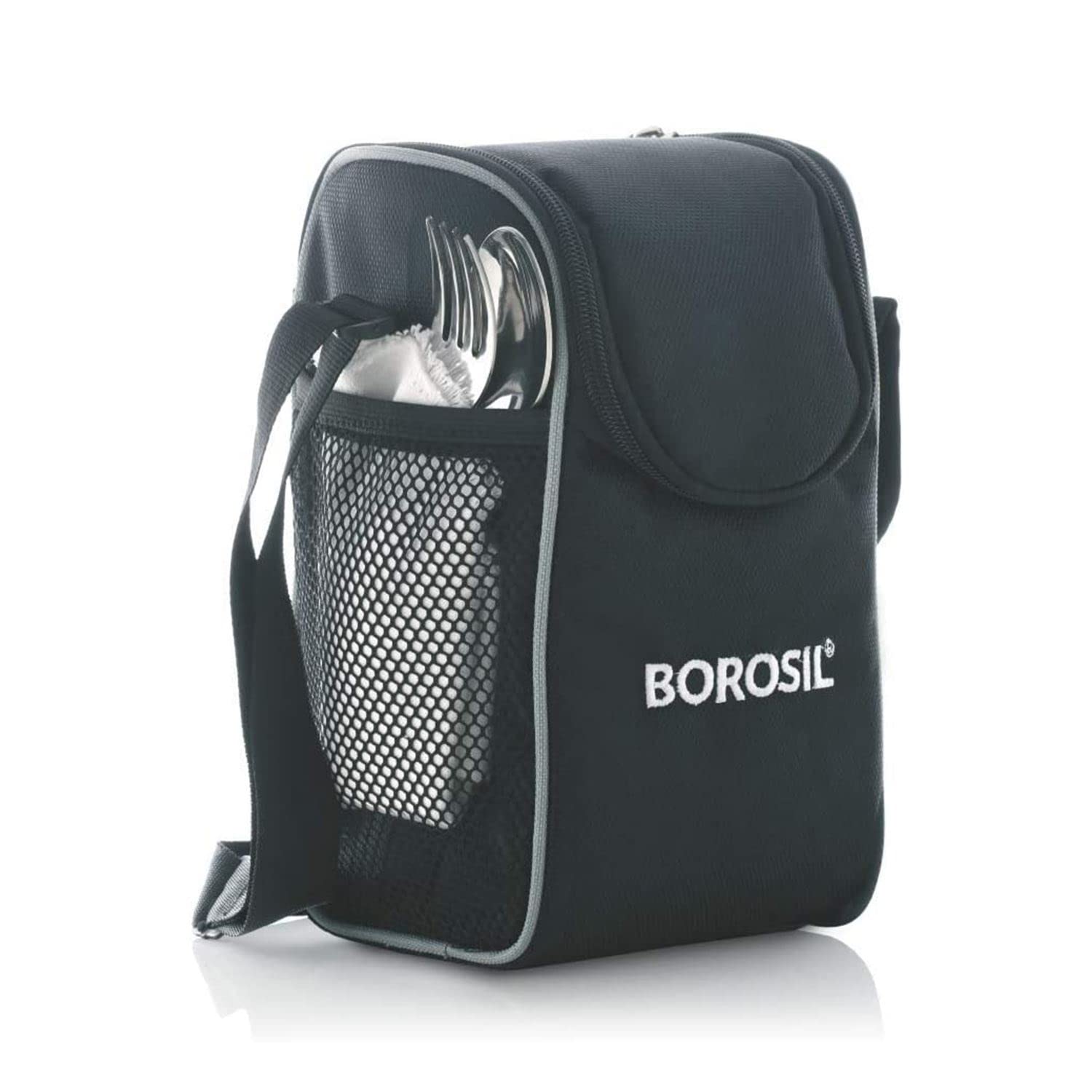 Borosil Hot-N-Fresh Stainless Steel Insulated Lunch Box, Set of 2, 420ml بوروسيل لانش بوكس معزول من الستانلس ستيل من هوت ان فريش، مجموعة من قطعتين، 420 مل Borosil Hot-N-Fresh Stainless Steel Insulated Lunch Box, Set of 2, 420ml بوروسيل لانش بوكس معزول من الستانلس ستيل من هوت ان فريش، مجموعة من قطعتين، 420 مل